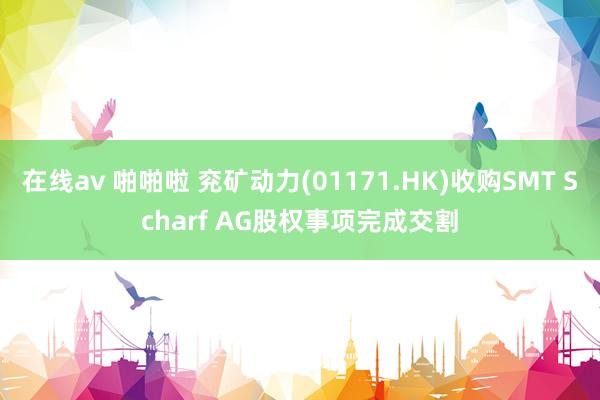 在线av 啪啪啦 兖矿动力(01171.HK)收购SMT Scharf AG股权事项完成交割