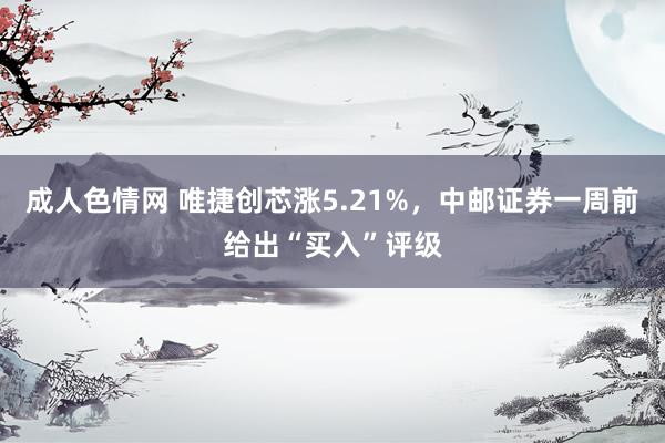 成人色情网 唯捷创芯涨5.21%，中邮证券一周前给出“买入”评级