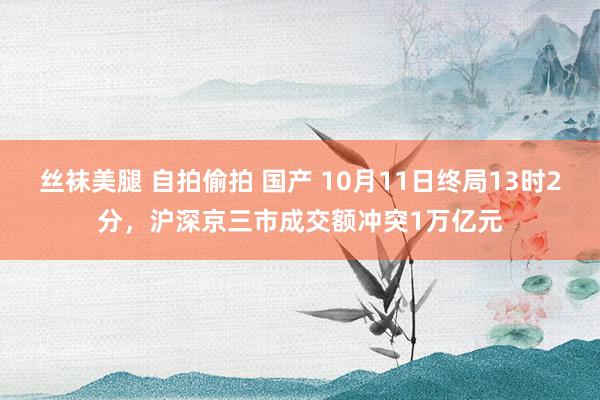 丝袜美腿 自拍偷拍 国产 10月11日终局13时2分，沪深京三市成交额冲突1万亿元