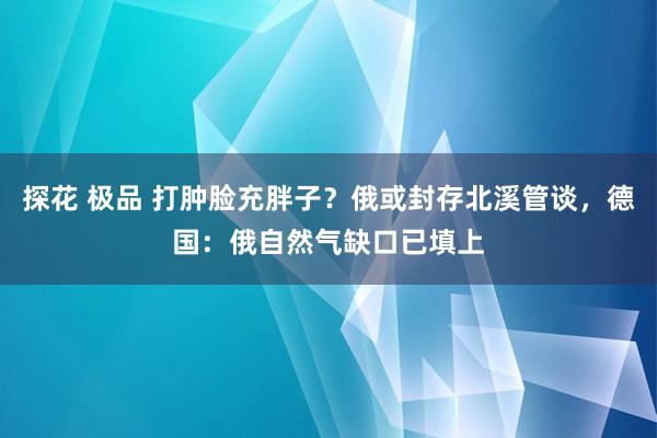 探花 极品 打肿脸充胖子？俄或封存北溪管谈，德国：俄自然气缺口已填上