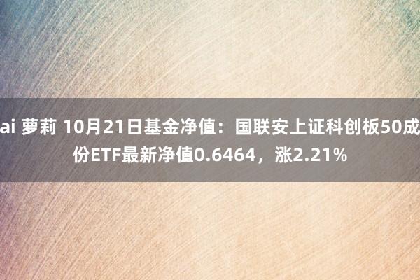 ai 萝莉 10月21日基金净值：国联安上证科创板50成份ETF最新净值0.6464，涨2.21%