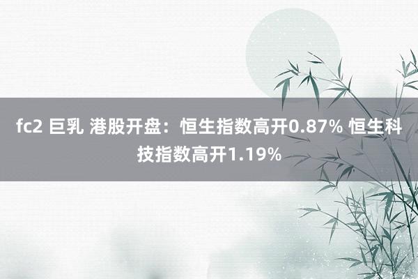 fc2 巨乳 港股开盘：恒生指数高开0.87% 恒生科技指数高开1.19%