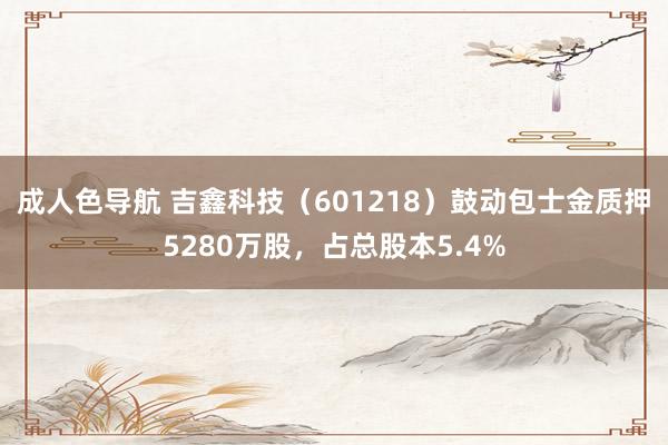 成人色导航 吉鑫科技（601218）鼓动包士金质押5280万股，占总股本5.4%