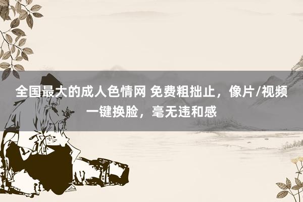 全国最大的成人色情网 免费粗拙止，像片/视频一键换脸，毫无违和感