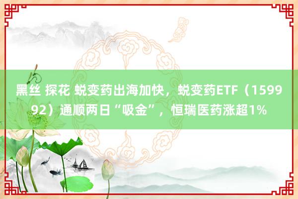 黑丝 探花 蜕变药出海加快，蜕变药ETF（159992）通顺两日“吸金”，恒瑞医药涨超1%