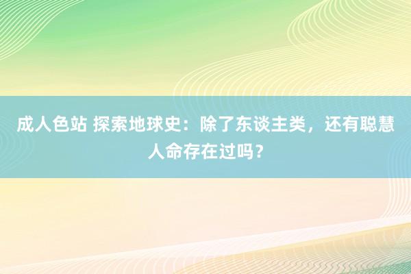 成人色站 探索地球史：除了东谈主类，还有聪慧人命存在过吗？