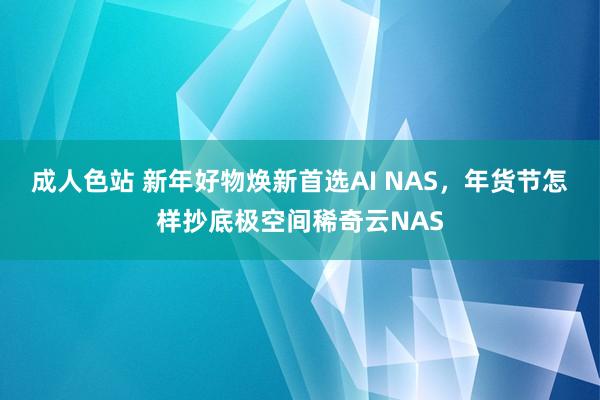 成人色站 新年好物焕新首选AI NAS，年货节怎样抄底极空间稀奇云NAS